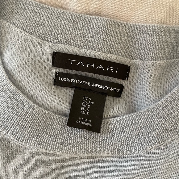 NWOT Tahari 100% Extrafine Merino Wool - Picture 3 of 3